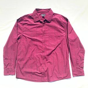 Long sleeve dress shirt with small polka dots